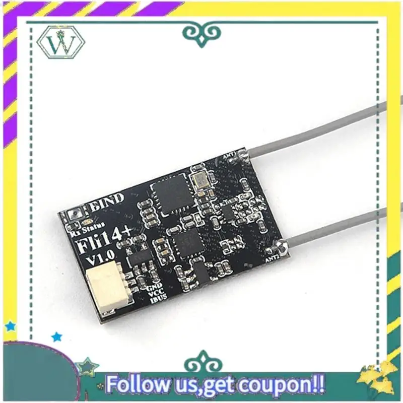 Fli14+ 4CH Mini Receiver Compatible For Flysky AFHDS-2A With RSSI Output For FS I6 I10 I6X IT4S Turnigy I6S RC Drone, Durable
Fli14+ 4CH Mini Receiver Compatible For Flysky AFHDS-2A With RSSI Output For FS I6 I10 I6X IT4S Turnigy I6S RC Drone, Durable