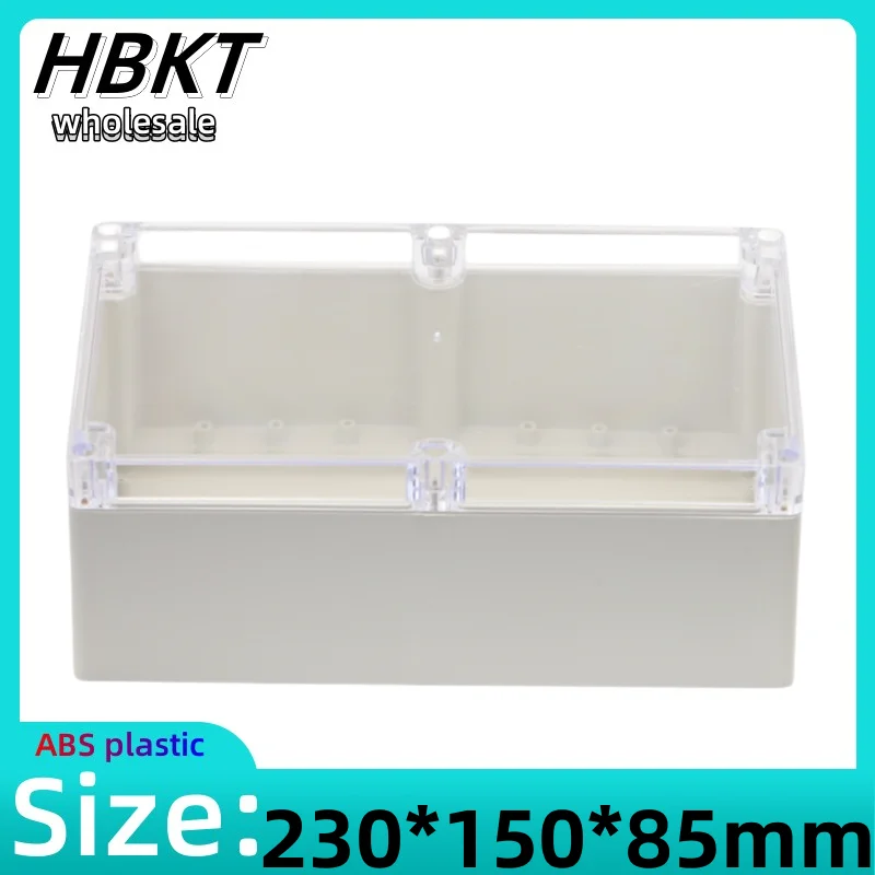 1pcs 230x150x85mm ABS Plastic security power supply case transparent cover case outdoor wiring waterproof box
1pcs 230x150x85mm ABS Plastic security power supply case transparent cover case outdoor wiring waterproof box