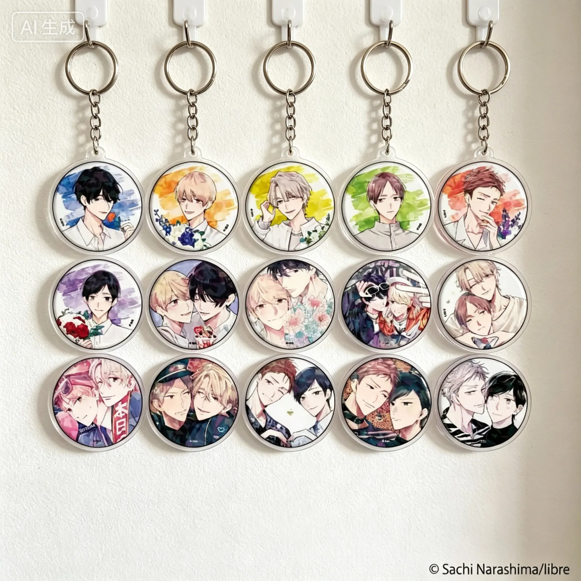 BL Cosmetic Playlover Natsume Mamiya And Toma Sahashi circle Acrylic Pendant Keychains bag decorations Gifts For Friends
BL Cosmetic Playlover Natsume Mamiya And Toma Sahashi circle Acrylic Pendant Keychains bag decorations Gifts For Friends