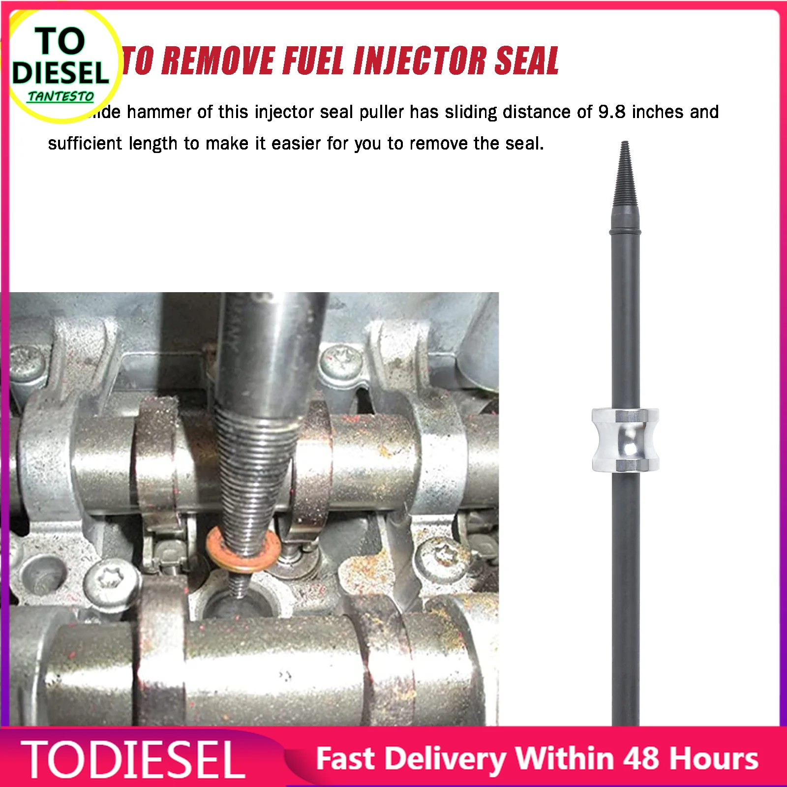 Universal Common Rail Injector Copper Washer Seal Gaskets Removal Puller Tool
Universal Common Rail Injector Copper Washer Seal Gaskets Removal Puller Tool