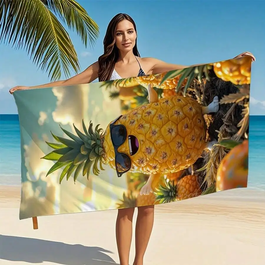 Pineapple Print Microfiber Towel Quick Dry Absorbent Beach Pool Spa Travel Adult Use
Pineapple Print Microfiber Towel Quick Dry Absorbent Beach Pool Spa Travel Adult Use