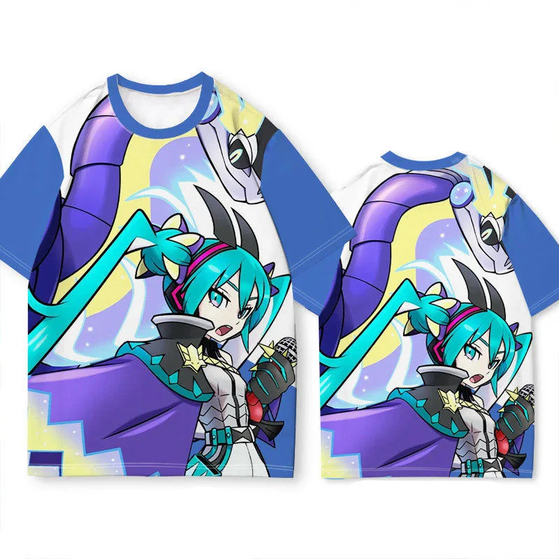 The Pokemon Collaboration Hatsune Miku Future T-shirt for Men in Summer Is A Cute Cartoon Style with A Loose-fitting Accessory
The Pokemon Collaboration Hatsune Miku Future T-shirt for Men in Summer Is A Cute Cartoon Style with A Loose-fitting Accessory