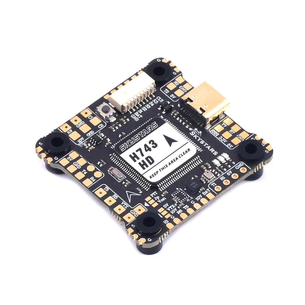 SKYSTARS H7 With BMI270 Single Gyro Flight Controller STM32H743 480MHz 8 UARTs Preloaded Betaflight 30.5x30.5mm,FC For FPV Drone
SKYSTARS H7 With BMI270 Single Gyro Flight Controller STM32H743 480MHz 8 UARTs Preloaded Betaflight 30.5x30.5mm,FC For FPV Drone