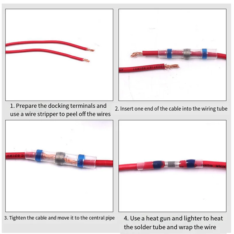 100Pcs Heat-Shrinkable Pressureless Solder Ring Protects The Terminal Of The Joint And Quickly Welds The Parallel Tube Durable
100Pcs Heat-Shrinkable Pressureless Solder Ring Protects The Terminal Of The Joint And Quickly Welds The Parallel Tube Durable