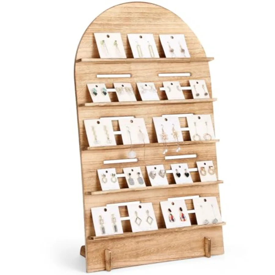 Пятиуровневая деревянная подставка для серег, демонстрационный стенд для ювелирных изделий с регулируемой высотой для розничной продажи
Пятиуровневая деревянная подставка для серег, демонстрационный стенд для ювелирных изделий с регулируемой высотой для розничной продажи