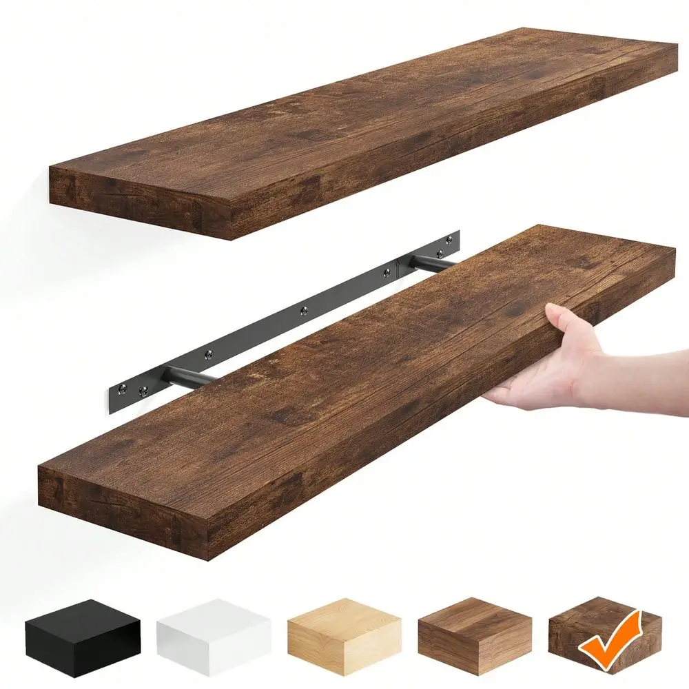 2pcs 22in Floating Shelves For Wall, Bookshelves, Shelves Wall Mounted Shelf With Invisible Bracket For Bathroom, Living Room, B
2pcs 22in Floating Shelves For Wall, Bookshelves, Shelves Wall Mounted Shelf With Invisible Bracket For Bathroom, Living Room, B