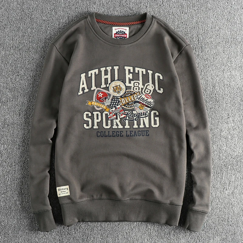 Retro Rugby Sweatshirt round Neck Long Sleeve Men's New Washed Fleece Hoodie Youth Fashion Autumn Cotton Polyester Blend
Retro Rugby Sweatshirt round Neck Long Sleeve Men's New Washed Fleece Hoodie Youth Fashion Autumn Cotton Polyester Blend