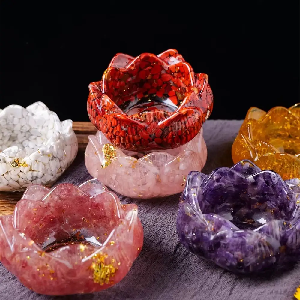 Creative Crystals Lotus Flower Base Lotus Shape Handmade Crystal Lotus Bowl Desktop Figurines Colorful Crystal Ornament
Creative Crystals Lotus Flower Base Lotus Shape Handmade Crystal Lotus Bowl Desktop Figurines Colorful Crystal Ornament