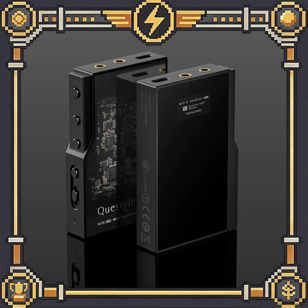 QUESTYLE M18i MAX Bluetooth Lossless HIFI DAC Amp Dual ES9219Q DAC 3.5mm/4.4mm Outputs LDAC/aptX HD/AAC for Android/iOS/Win/Mac
QUESTYLE M18i MAX Bluetooth Lossless HIFI DAC Amp Dual ES9219Q DAC 3.5mm/4.4mm Outputs LDAC/aptX HD/AAC for Android/iOS/Win/Mac