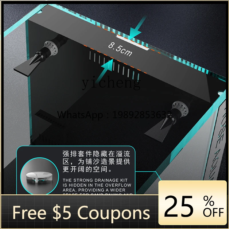 Аквариум YGG Ultra-white Jiro: бесшумный аквариум для арован с нижним фильтром, струйный, из алюминиевого сплава, экологичный
Аквариум YGG Ultra-white Jiro: бесшумный аквариум для арован с нижним фильтром, струйный, из алюминиевого сплава, экологичный