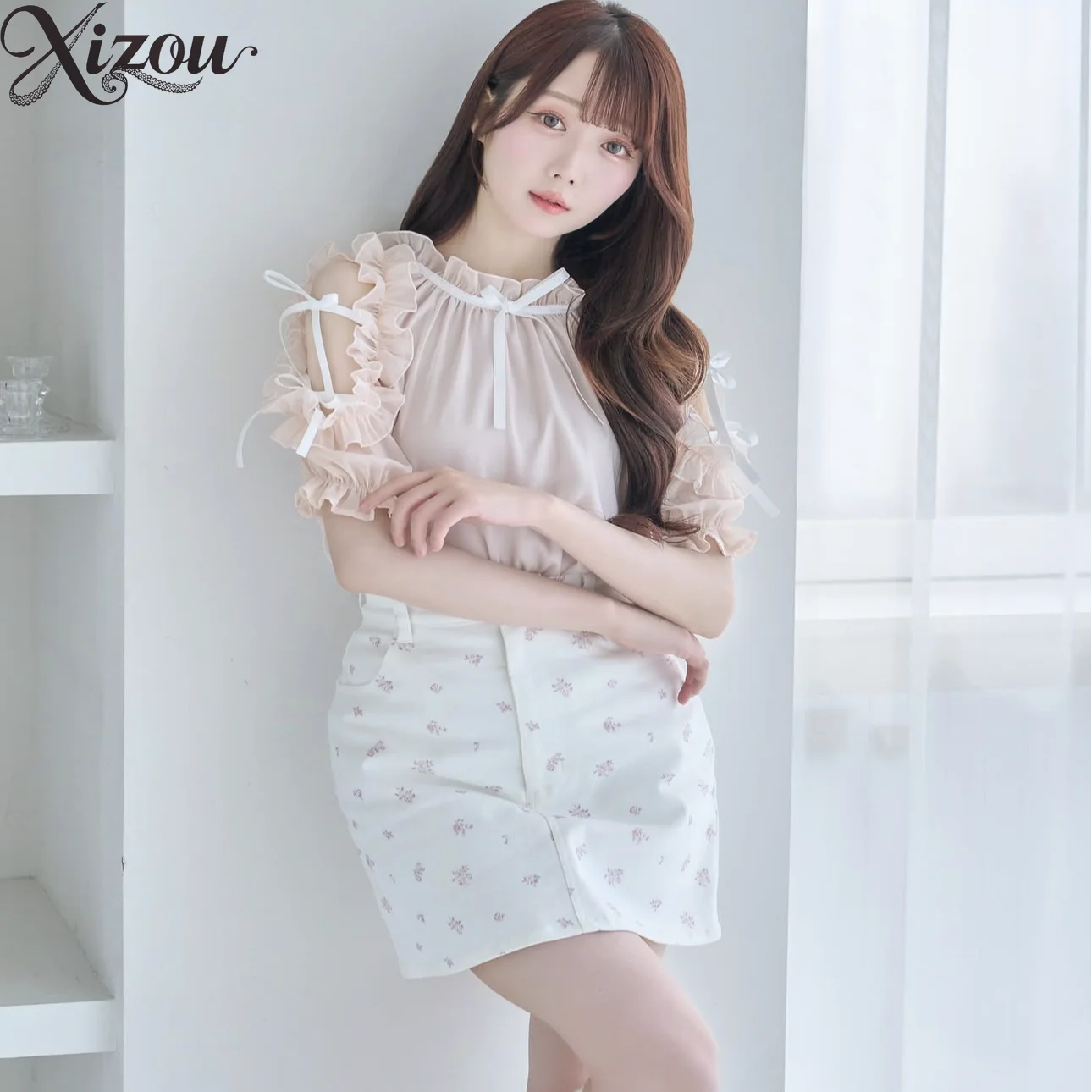 Japanese Style Sweet Off-Shoulder Shirt Summer Womens Top with Bow Tie Stand Collar Mesh Versatile Short Sleeve Blouses Female
Japanese Style Sweet Off-Shoulder Shirt Summer Womens Top with Bow Tie Stand Collar Mesh Versatile Short Sleeve Blouses Female