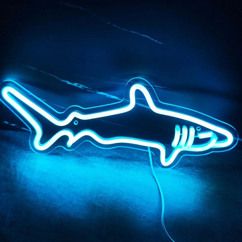 Vibrant Blue Shark LED Neon Light Sign - A Mesmerizing Wall Decorations for Homes, Aquariums, Zoos, Bars, Clubs, Pubs, Parties
Vibrant Blue Shark LED Neon Light Sign - A Mesmerizing Wall Decorations for Homes, Aquariums, Zoos, Bars, Clubs, Pubs, Parties