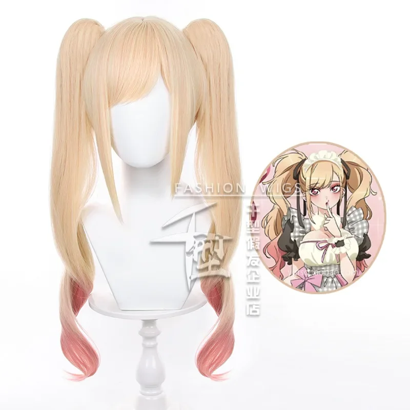 Anime My Dress Up Darling Maid Kitagawa Marin Kitagawa Cosplay Wig Blonde Pink Ponytail Wig Heat Resistant Synthetic Wig+Wig Cap
Anime My Dress Up Darling Maid Kitagawa Marin Kitagawa Cosplay Wig Blonde Pink Ponytail Wig Heat Resistant Synthetic Wig+Wig Cap