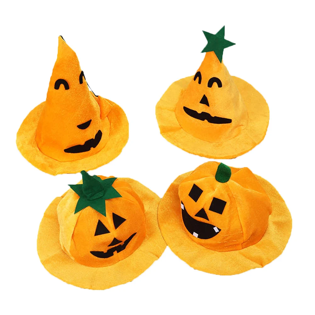 4PCS Pumpkin Hats Props for Halloween Party Lightweight Durable Cloth Cosplay Accessories Festivals Gifts Kids Role Playing Set
4PCS Pumpkin Hats Props for Halloween Party Lightweight Durable Cloth Cosplay Accessories Festivals Gifts Kids Role Playing Set