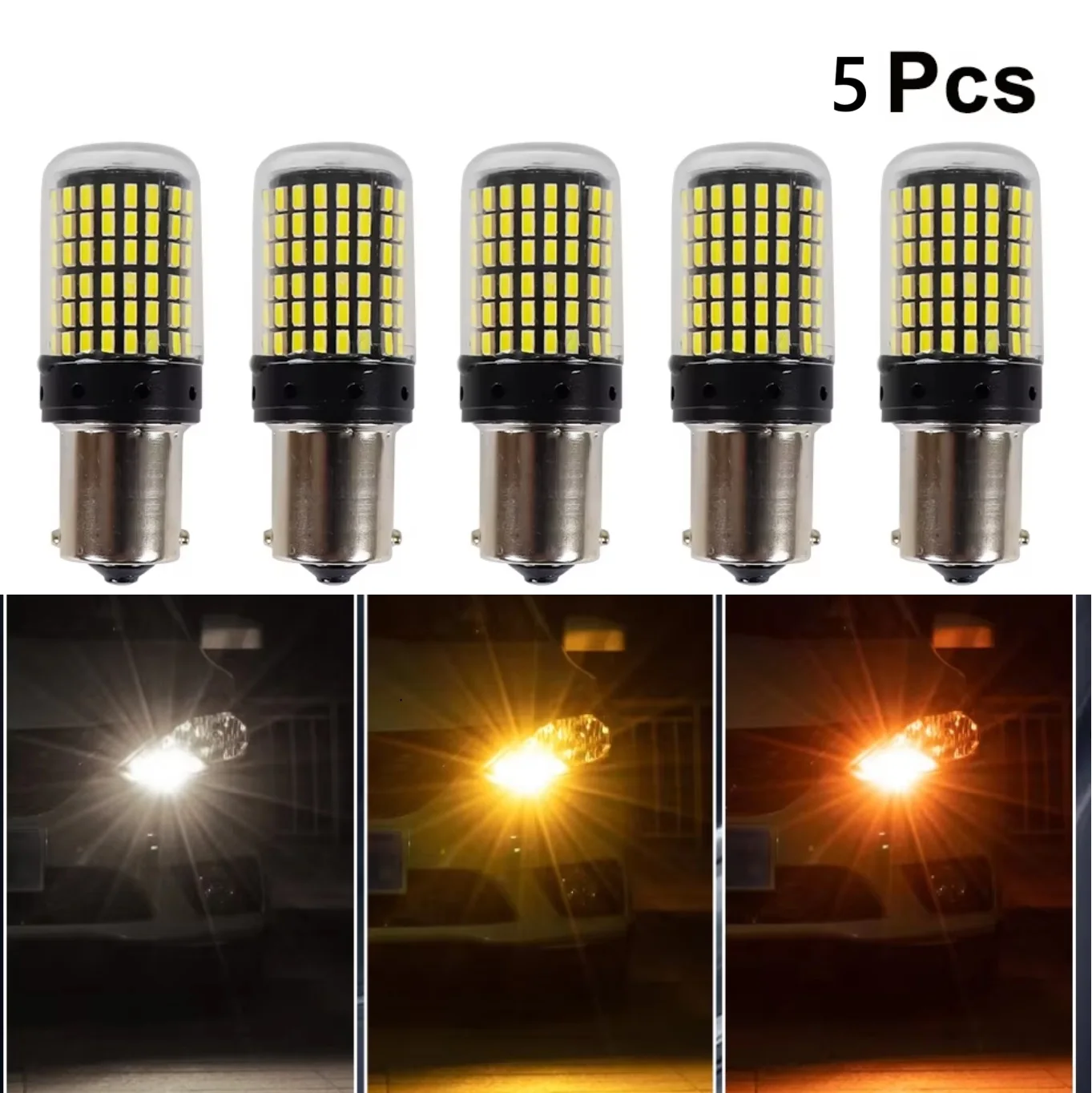 5 шт. BAU15S PY21W 1156 BA15S P21W 7440 W21W T20 7443 W21/5W 3157 1157 BAY15D P21/5W Светодиодная лампа автомобильного освещения 2800LM 6000K Белый 12V
5 шт. BAU15S PY21W 1156 BA15S P21W 7440 W21W T20 7443 W21/5W 3157 1157 BAY15D P21/5W Светодиодная лампа автомобильного освещения 2800LM 6000K Белый 12V