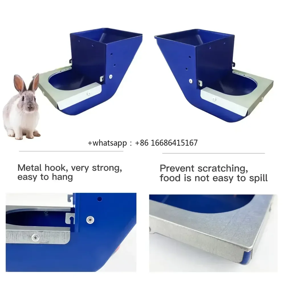 GREAT FARM Hot Sale Food Box for Rabbit Prevent Leakage Metal Covered Edge Rabbit Feeder for Rabbit Cage
GREAT FARM Hot Sale Food Box for Rabbit Prevent Leakage Metal Covered Edge Rabbit Feeder for Rabbit Cage