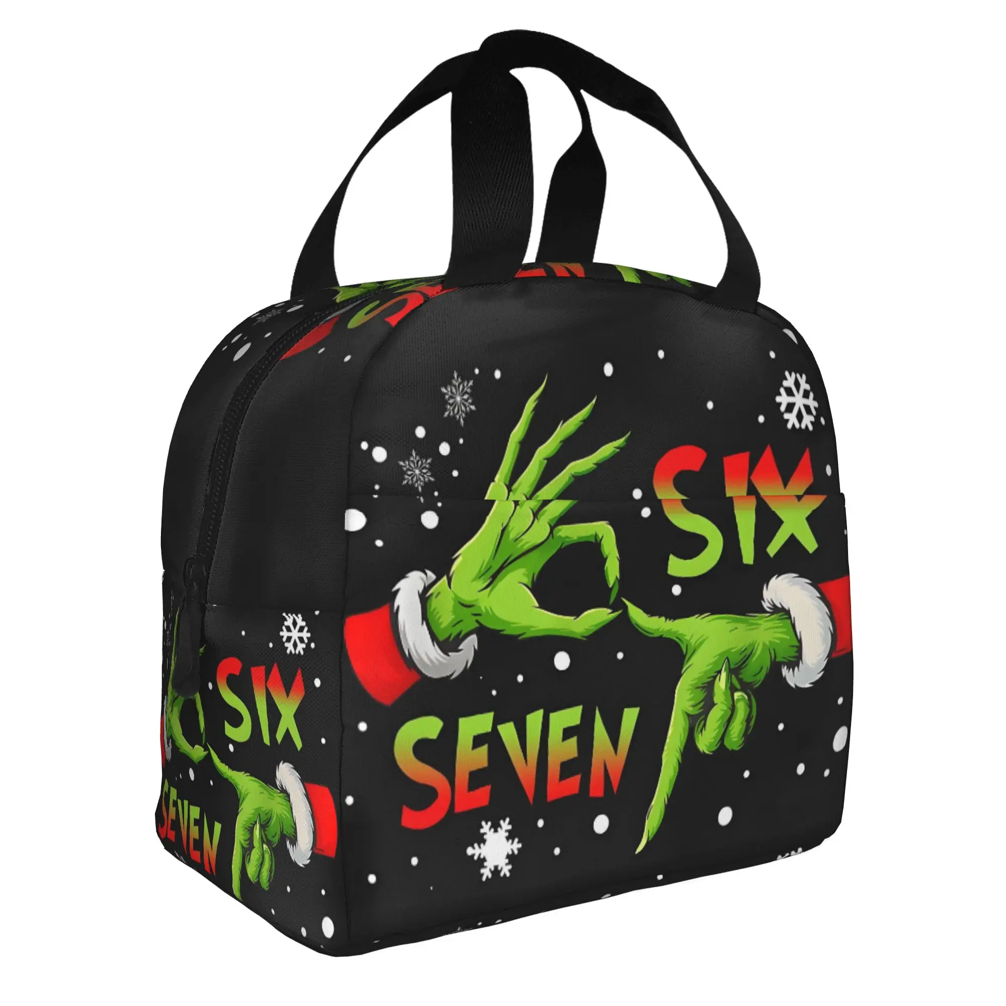 Custom Humor Christmas Meme Thermal Insulated Lunch Bag Women 67 Six Seven Resuable Lunch Tote for School Storage Food Box
Custom Humor Christmas Meme Thermal Insulated Lunch Bag Women 67 Six Seven Resuable Lunch Tote for School Storage Food Box