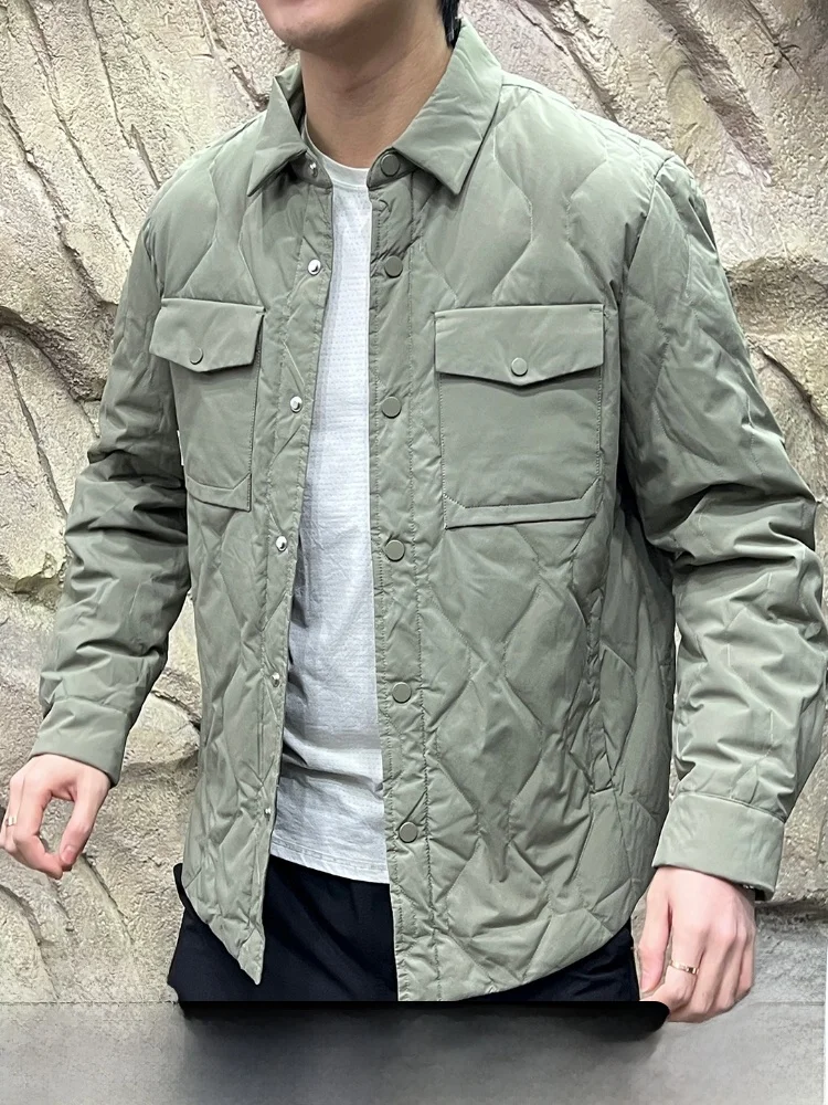 Warm And Sli Men's down Jaet Lightweight Du down Collar Casual Sle Autumn Winter Coat Polyester Fiber Long Sve
Warm And Sli Men's down Jaet Lightweight Du down Collar Casual Sle Autumn Winter Coat Polyester Fiber Long Sve