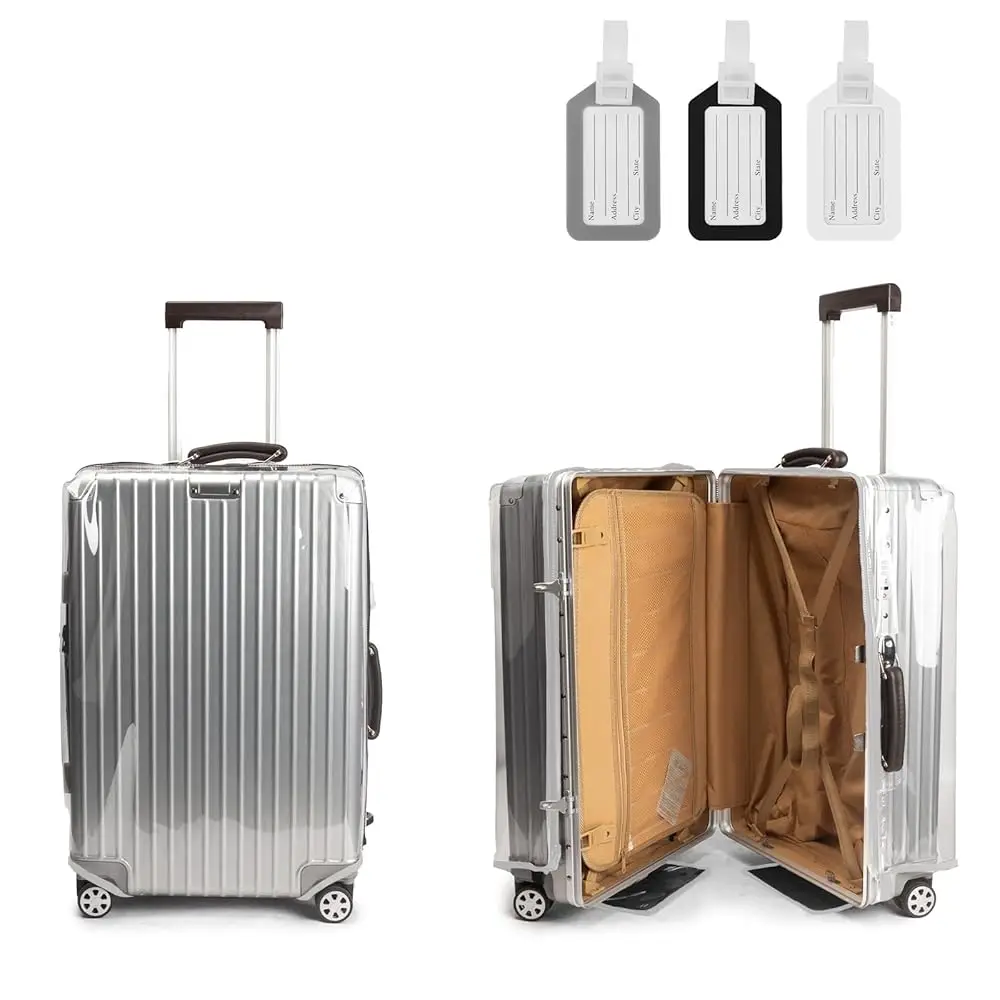 Free ShippingSuitcase Cover Clear PVC Luggage Protector, Transparent Luggage Cover with 3 Luggage Tags, No-removal Waterproof Lu
Free ShippingSuitcase Cover Clear PVC Luggage Protector, Transparent Luggage Cover with 3 Luggage Tags, No-removal Waterproof Lu