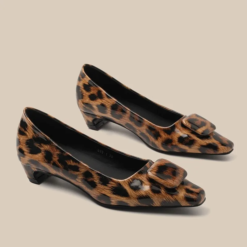 New Women's Shoes Fashion Leopard Print Square Head Low Heels for Woman Fashion French Casual Shoes Designer Shoes Zapatos Mujer
New Women's Shoes Fashion Leopard Print Square Head Low Heels for Woman Fashion French Casual Shoes Designer Shoes Zapatos Mujer