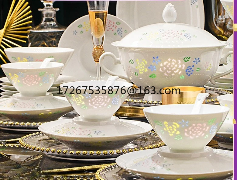 Colorful Linglong Underglaze Color Health Ceramic Tableware Set Gift Dish Set Household Gift
Colorful Linglong Underglaze Color Health Ceramic Tableware Set Gift Dish Set Household Gift