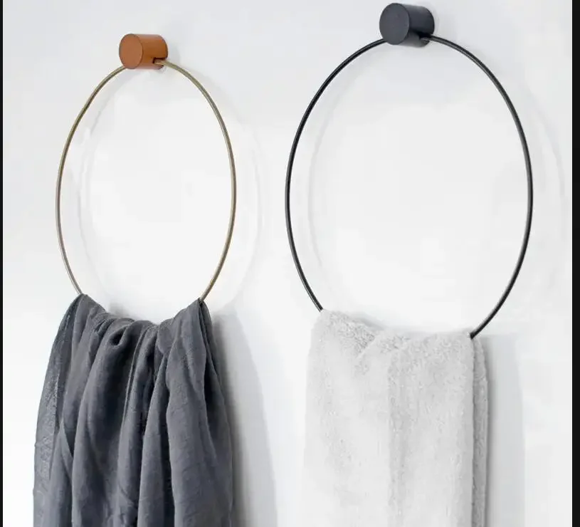 Creative Round Towel Rack Metal Shelf Punch Free Wall Mount Decoration Towel Rack Household Products
Creative Round Towel Rack Metal Shelf Punch Free Wall Mount Decoration Towel Rack Household Products
