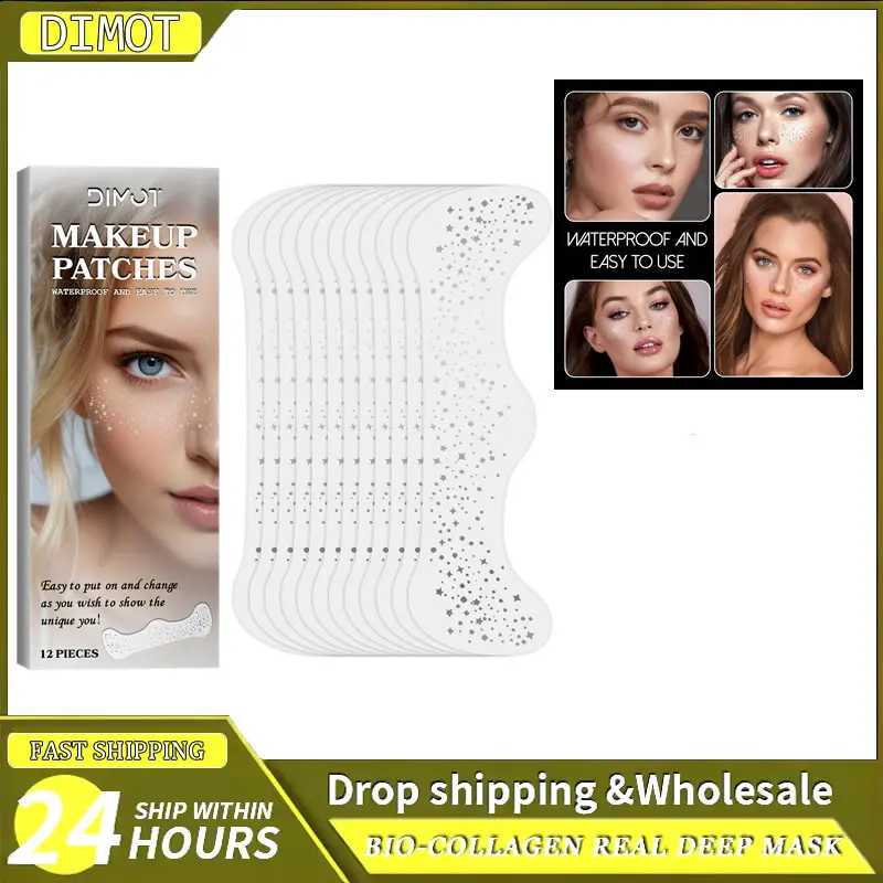 12x Glitter Freckles Makeup Patches Silver Face Gems Easy Apply & Remove Waterproof Festival Body StickersLasting Shine
12x Glitter Freckles Makeup Patches Silver Face Gems Easy Apply & Remove Waterproof Festival Body StickersLasting Shine