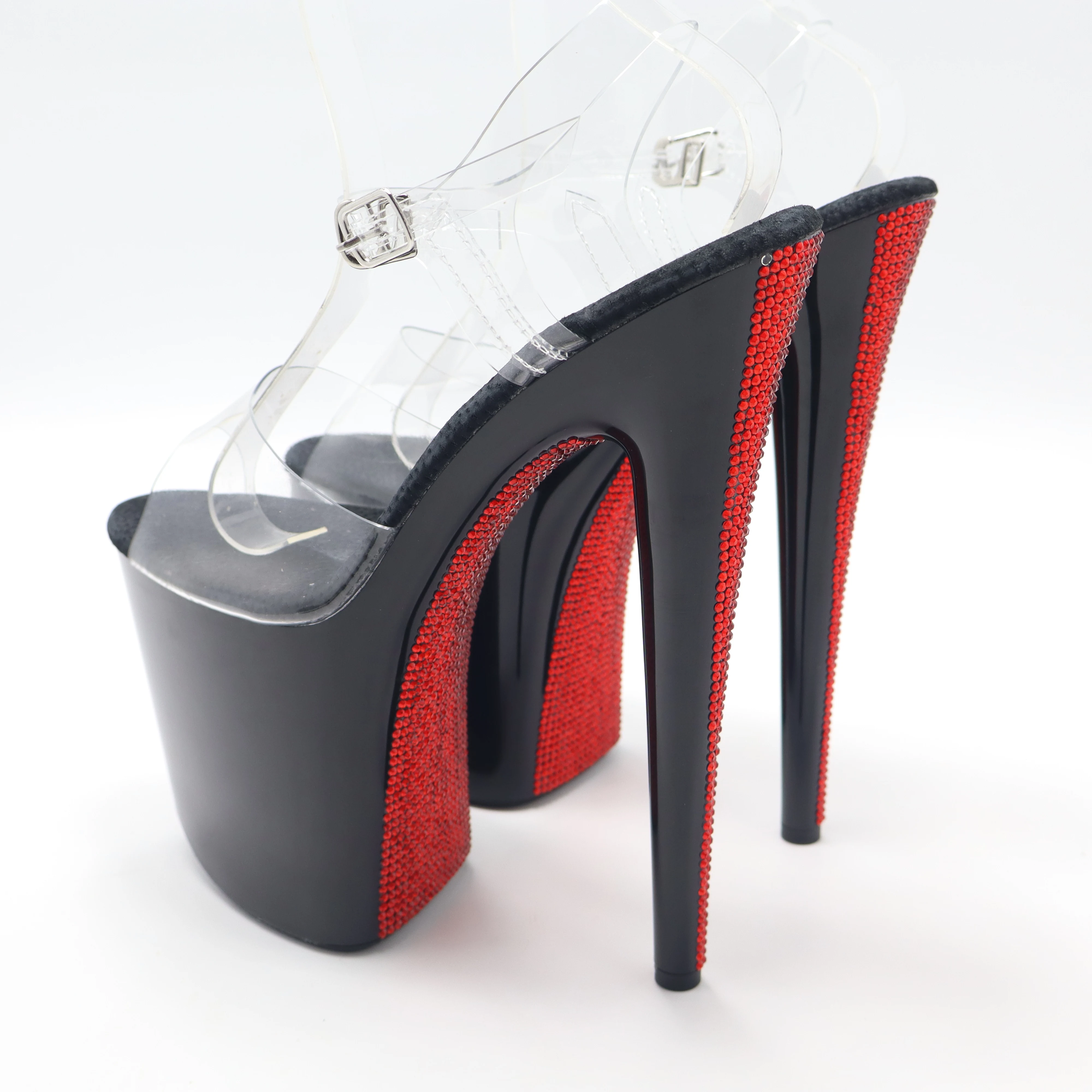 Глянцевые черные туфли на шпильке 20 см с кристаллами вина, туфли на платформе со стразами для выступления на сцене, гламурные сандалии для вечеринок
Глянцевые черные туфли на шпильке 20 см с кристаллами вина, туфли на платформе со стразами для выступления на сцене, гламурные сандалии для вечеринок