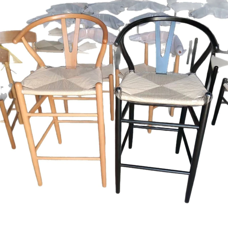 High-end solid wood bar chair clear music restaurant high chair stool high bar table bar chair
High-end solid wood bar chair clear music restaurant high chair stool high bar table bar chair