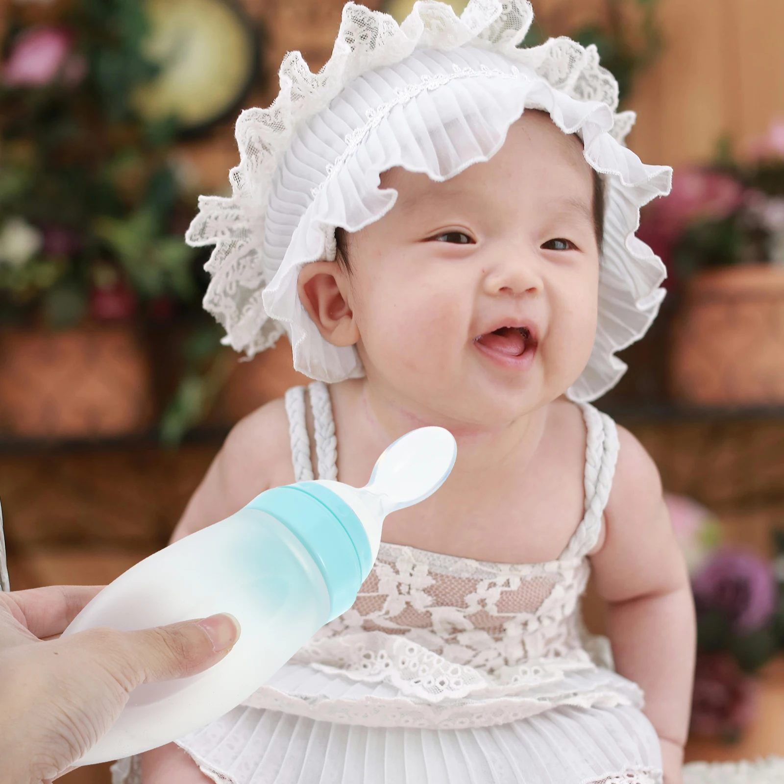 Silicone Baby Weaning Feeder Rice Cereal Bottle Squeeze Feeders for Toddlers Green Food Grade Durable Practical
Silicone Baby Weaning Feeder Rice Cereal Bottle Squeeze Feeders for Toddlers Green Food Grade Durable Practical