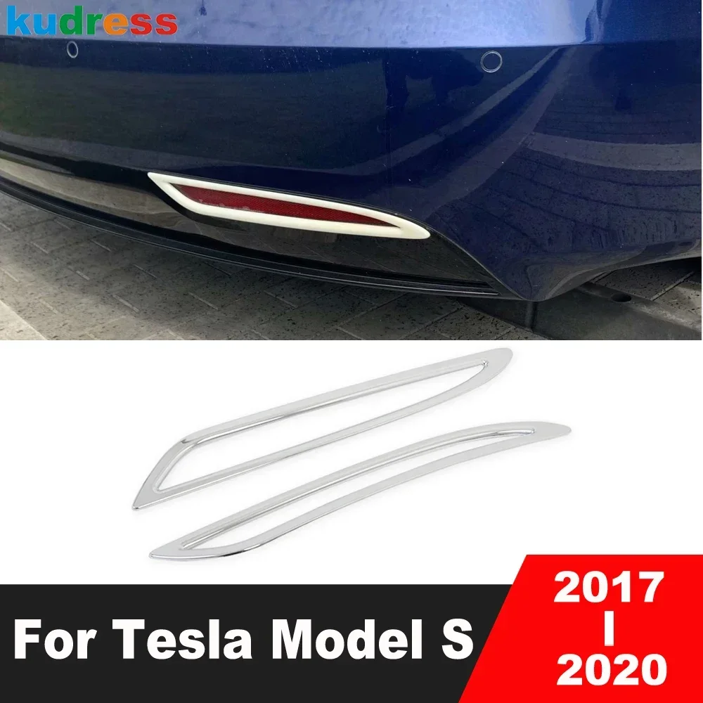 Rear Bumper Fog Light Lamp Cover Trim For Tesla Model S 2017 2018 2019 2020 Chrome Car Tail Foglight Bezel Trims Accessories
Rear Bumper Fog Light Lamp Cover Trim For Tesla Model S 2017 2018 2019 2020 Chrome Car Tail Foglight Bezel Trims Accessories