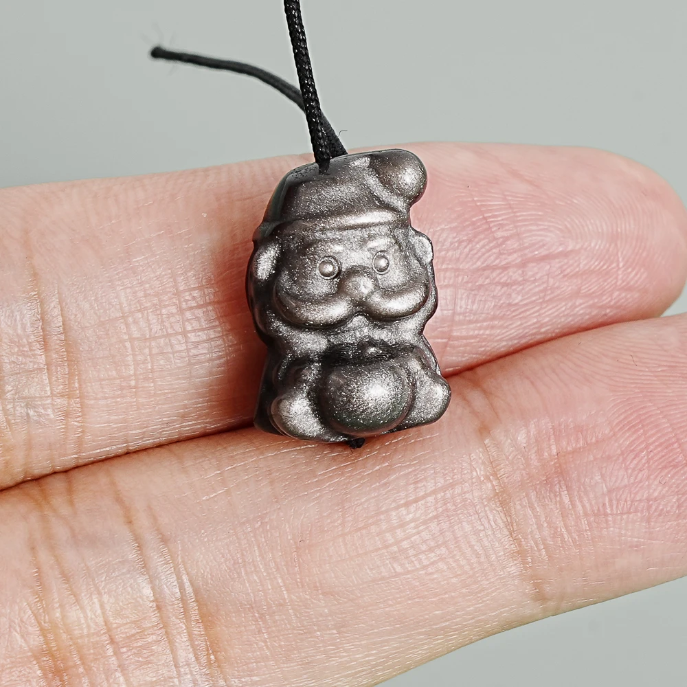 5 шт. серебряных подвесок из обсидиана в виде Деда Мороза, 17x13 мм, серебристо-черные, с полудрагоценными камнями, для рождественских браслетов своими руками, лучшие подарки
5 шт. серебряных подвесок из обсидиана в виде Деда Мороза, 17x13 мм, серебристо-черные, с полудрагоценными камнями, для рождественских браслетов своими руками, лучшие подарки