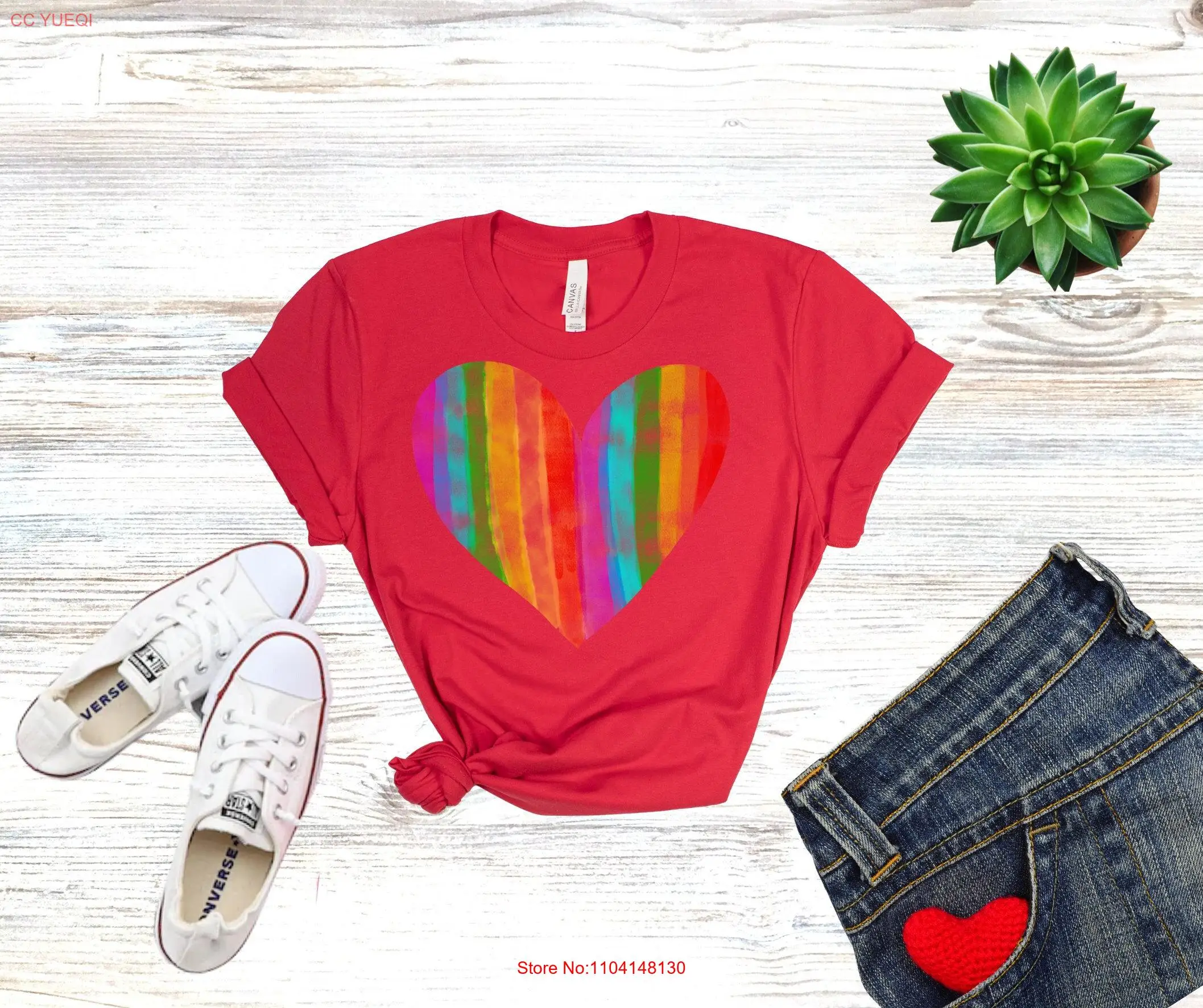 Rainbow HearT T Shirt Watercolor Candy Hearts Love Colorful Be Mine My Valentine long or short sleeves
Rainbow HearT T Shirt Watercolor Candy Hearts Love Colorful Be Mine My Valentine long or short sleeves