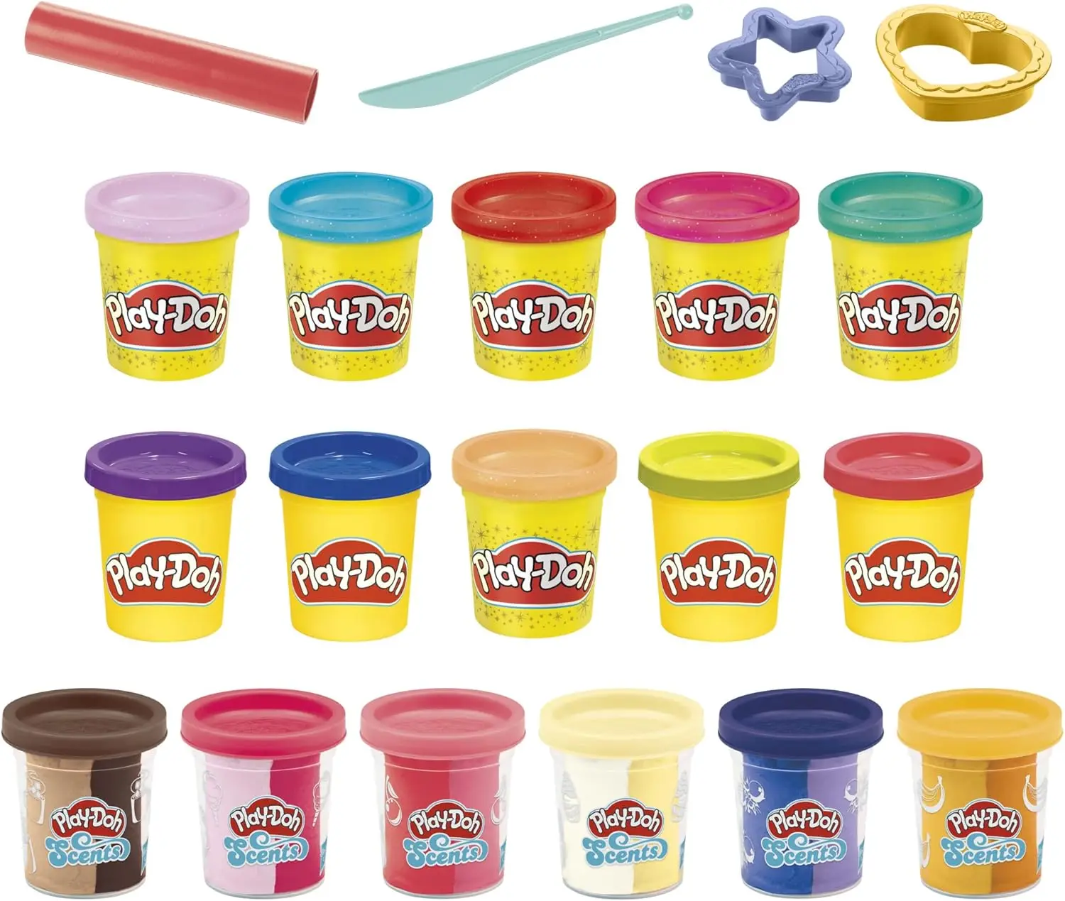 16 Cans Modeling Compound Set with Tools, Scented & Sparkly, Non-Toxic, for Kids 3+
16 Cans Modeling Compound Set with Tools, Scented & Sparkly, Non-Toxic, for Kids 3+