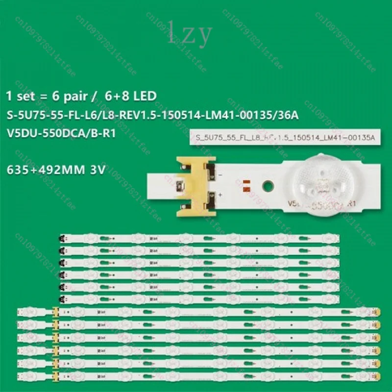 Светодиодная лента для Samsung 55KU7350 UE55JU6750 UE55MU6675U V5DU-550DCA-R1 V5DU-550DCB-R1
Светодиодная лента для Samsung 55KU7350 UE55JU6750 UE55MU6675U V5DU-550DCA-R1 V5DU-550DCB-R1