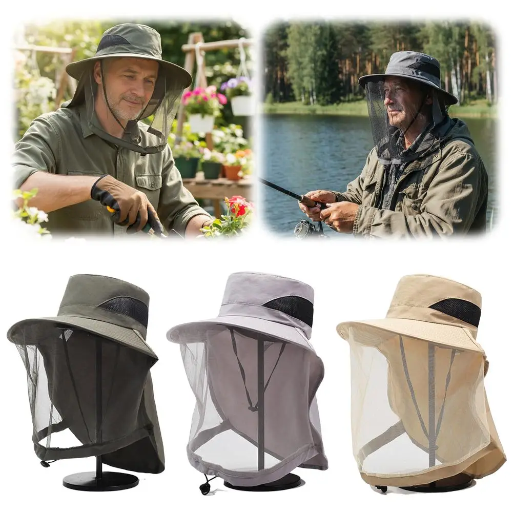 Mosquito Head Net Hat Fishing Insect Protective Cap Full-Mesh Sun Shade Hat Breathable For Gardening Camping Hiking Unisex
Mosquito Head Net Hat Fishing Insect Protective Cap Full-Mesh Sun Shade Hat Breathable For Gardening Camping Hiking Unisex