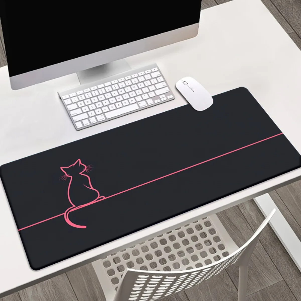 XXL Pink Cat Mouse Pad, Line Art Design High Definition Print, Non-Slip Rubber Gaming Mat for Keyboard Setup
XXL Pink Cat Mouse Pad, Line Art Design High Definition Print, Non-Slip Rubber Gaming Mat for Keyboard Setup