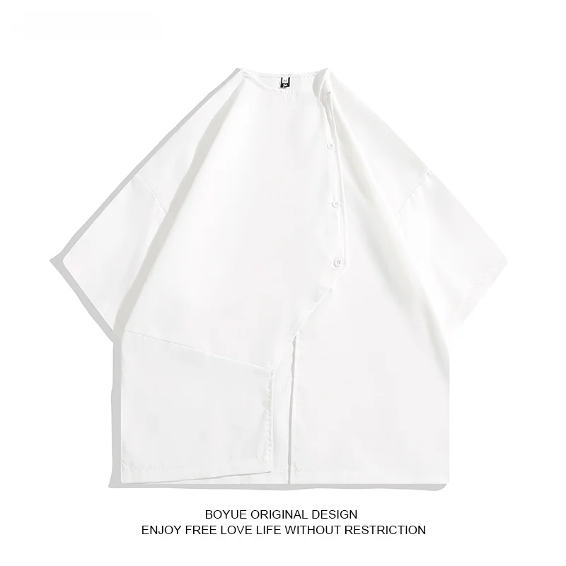 Мужская повседневная свободная футболка BOYUE, летняя, в корейском стиле, однотонная, молодежная, модная, с асимметричным краем
Мужская повседневная свободная футболка BOYUE, летняя, в корейском стиле, однотонная, молодежная, модная, с асимметричным краем