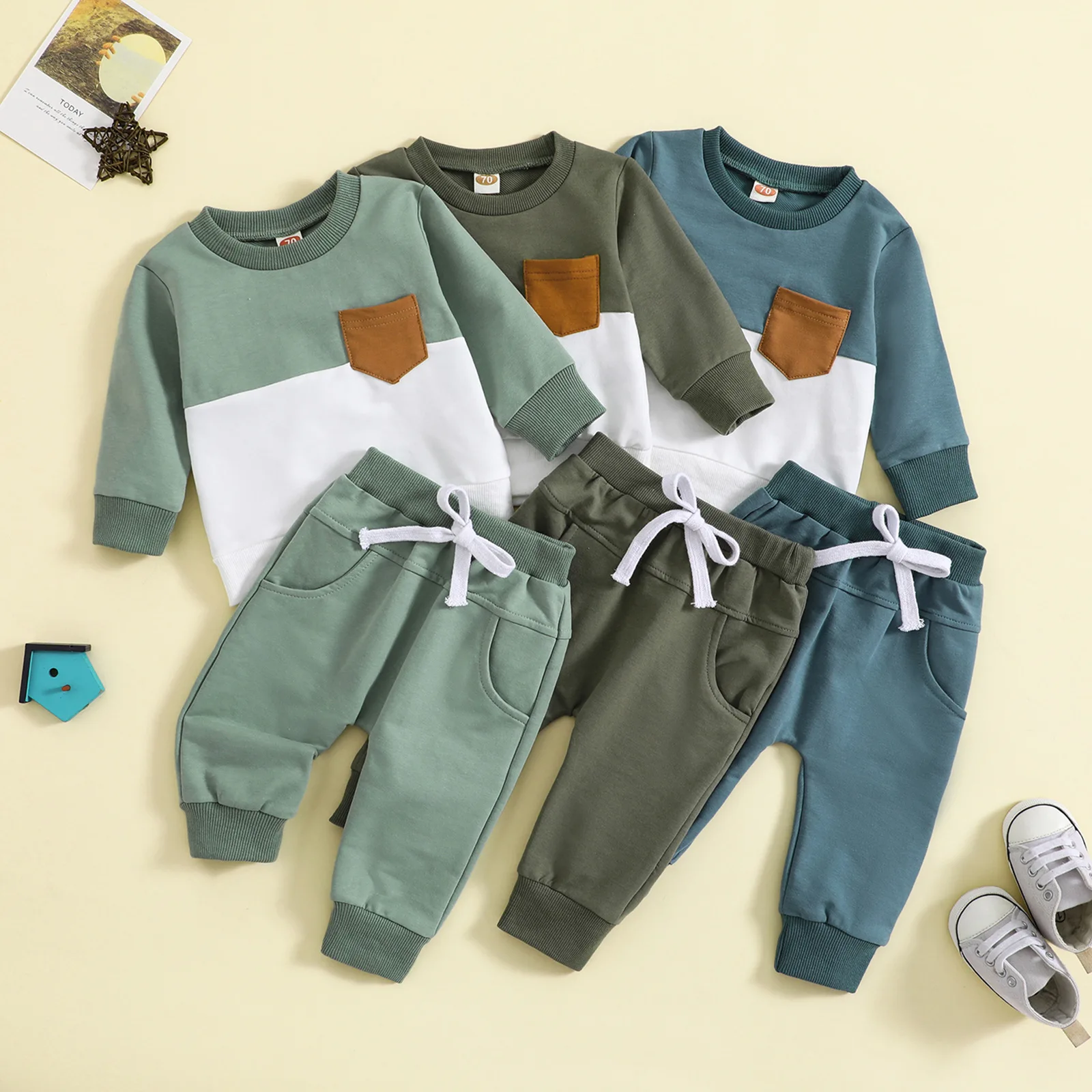 Spring And Autumn Baby Suit 2-Piece Newborn Suit Toddler Autumn And Winter New Boys And Girls Newborn Suit Long-Sleeved Trousers
Spring And Autumn Baby Suit 2-Piece Newborn Suit Toddler Autumn And Winter New Boys And Girls Newborn Suit Long-Sleeved Trousers
