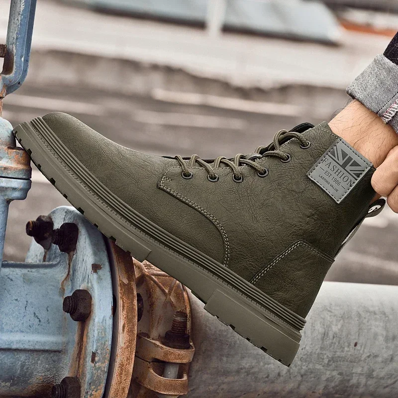 2023 New Winter Shoes for Male Lace-up Men's Ankle Boots Flat with Casual Men's Shoes Warm Man's Boots Zapatos De Hombre
2023 New Winter Shoes for Male Lace-up Men's Ankle Boots Flat with Casual Men's Shoes Warm Man's Boots Zapatos De Hombre