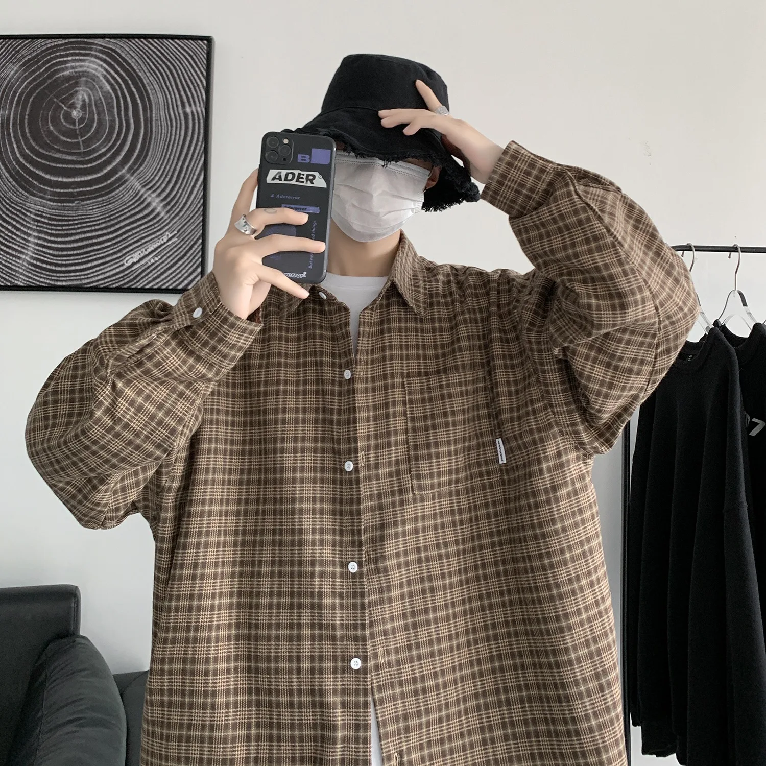 Оранжевое пальто в клетку свободного кроя, демисезонное, повседневное, универсальное, молодежное, водонепроницаемое, дышащее
Оранжевое пальто в клетку свободного кроя, демисезонное, повседневное, универсальное, молодежное, водонепроницаемое, дышащее