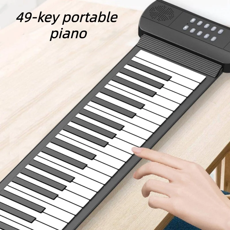 49-клавишное портативное пианино, многофункциональное складное ручное пианино, стандартный размер пианино
49-клавишное портативное пианино, многофункциональное складное ручное пианино, стандартный размер пианино
