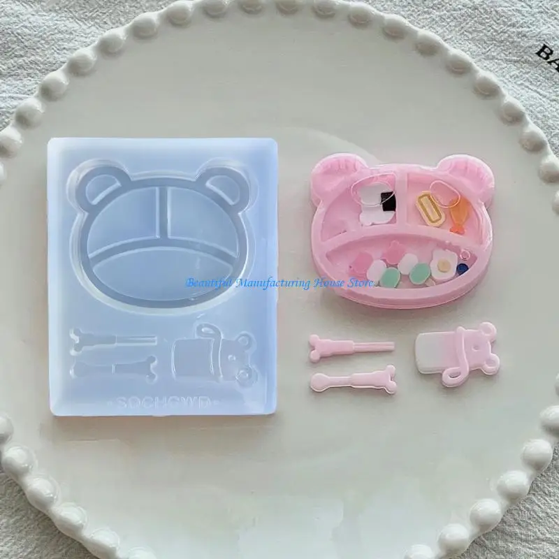 E56A Delightful Bear Shaped Plates Mold Little Bear Tray Casting Mold Silicone Mold for Kindergarten Teachers
E56A Delightful Bear Shaped Plates Mold Little Bear Tray Casting Mold Silicone Mold for Kindergarten Teachers