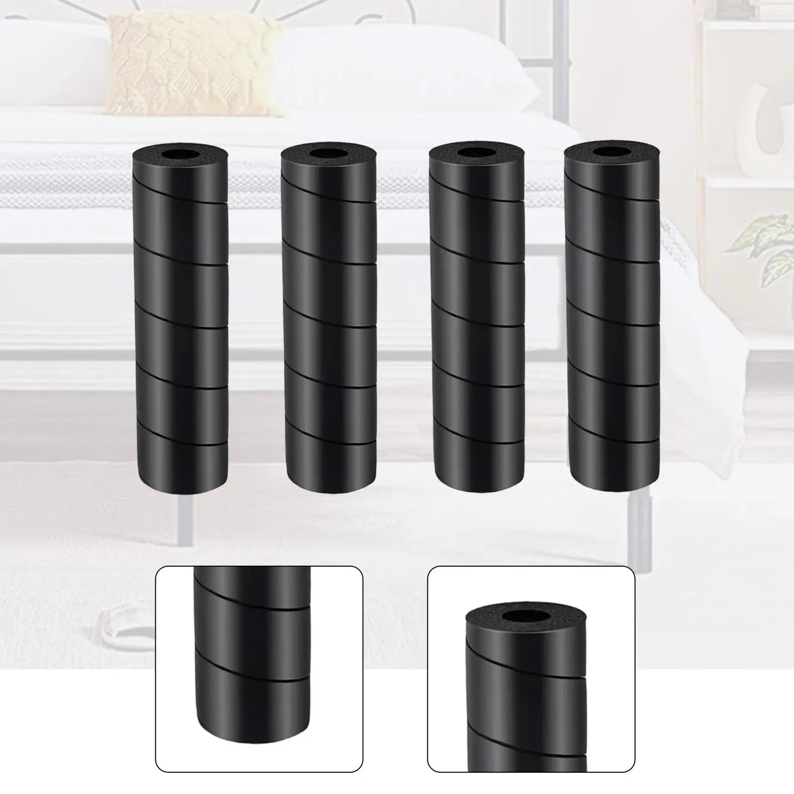Flexible Table Leg Spiral Protector Soft Foam Bed Frame Leg Covers for Scratch Leg Protection Pack
Flexible Table Leg Spiral Protector Soft Foam Bed Frame Leg Covers for Scratch Leg Protection Pack