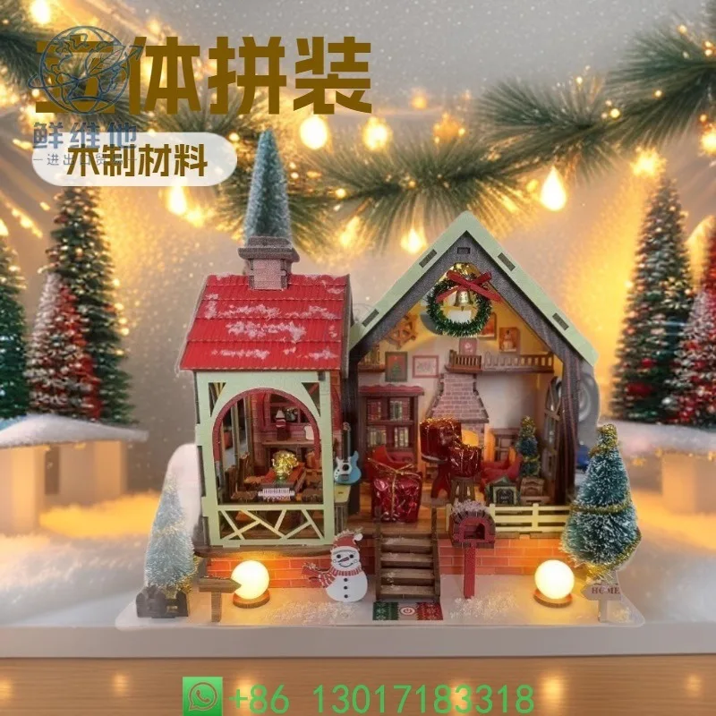 DIY Miniature House 3D Wooden Puzzle Christmas Gift Cozy Night Scene Model Kit Assembly Toy for Adults Kids
DIY Miniature House 3D Wooden Puzzle Christmas Gift Cozy Night Scene Model Kit Assembly Toy for Adults Kids