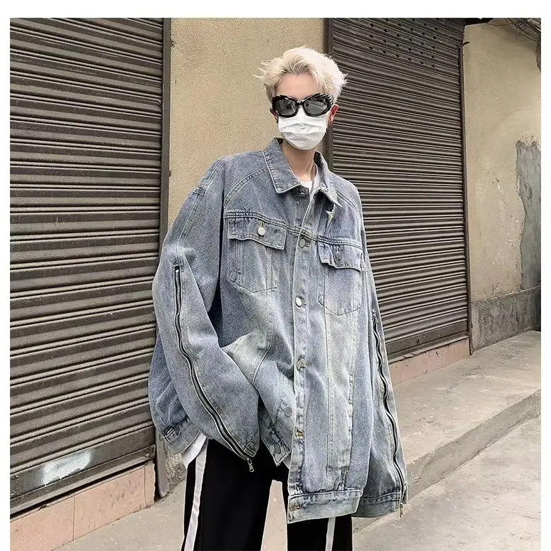 Retro American Waed Denim Jaet Men's Spring Design Trendy High Street Loose Casual Versatile Jaet for Couples
Retro American Waed Denim Jaet Men's Spring Design Trendy High Street Loose Casual Versatile Jaet for Couples