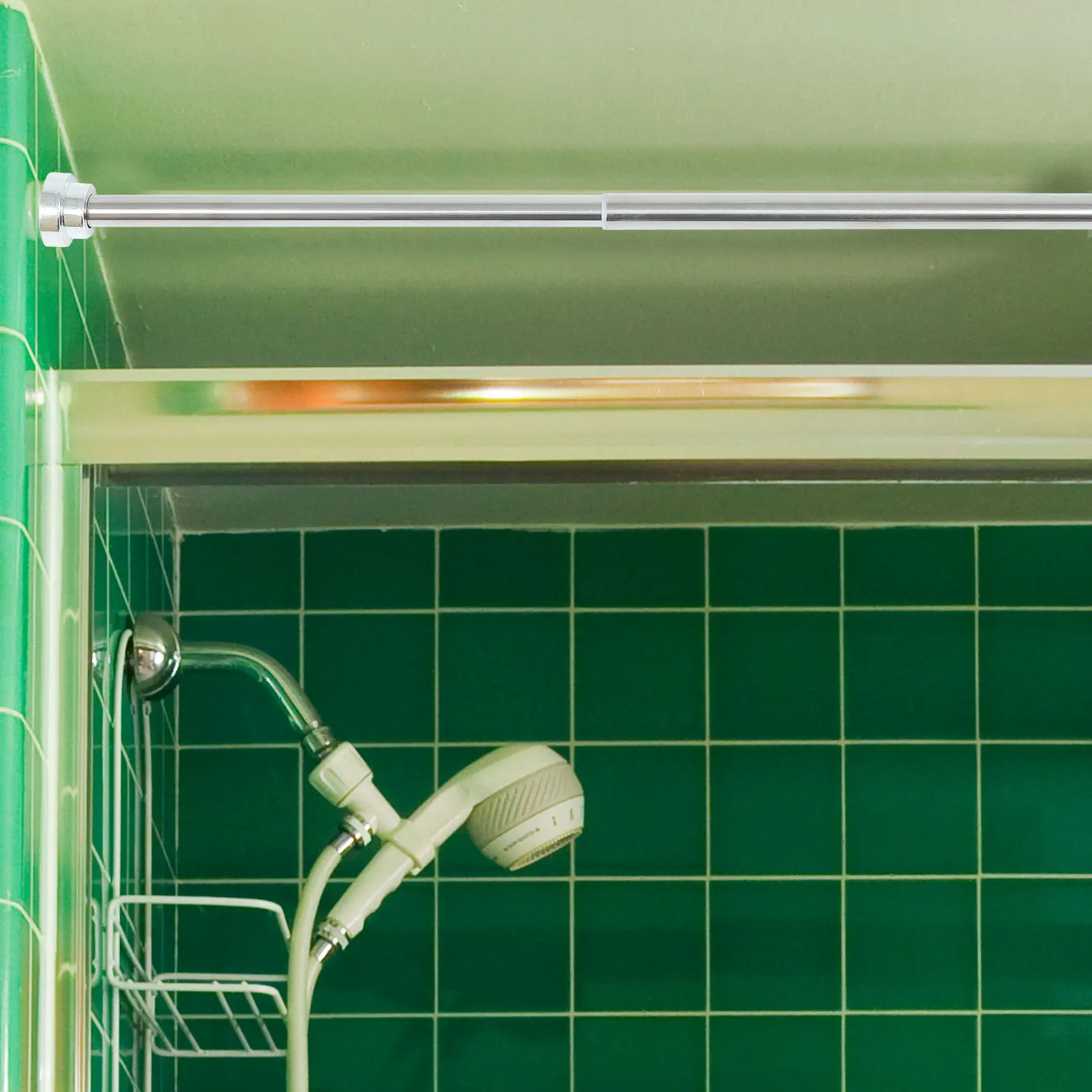 1Pc Stainless Steel Telescopic Rod Shower Curtain Rod Easy Installation No Hole Damage
1Pc Stainless Steel Telescopic Rod Shower Curtain Rod Easy Installation No Hole Damage