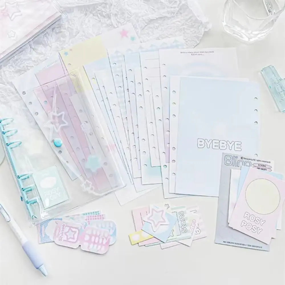 Cute Cartoon Loose-Leaf Notebook Handmade Practical Star Diary Book Hand Account PVC Snap Button Notepad Full Color Notebook Diy
Cute Cartoon Loose-Leaf Notebook Handmade Practical Star Diary Book Hand Account PVC Snap Button Notepad Full Color Notebook Diy