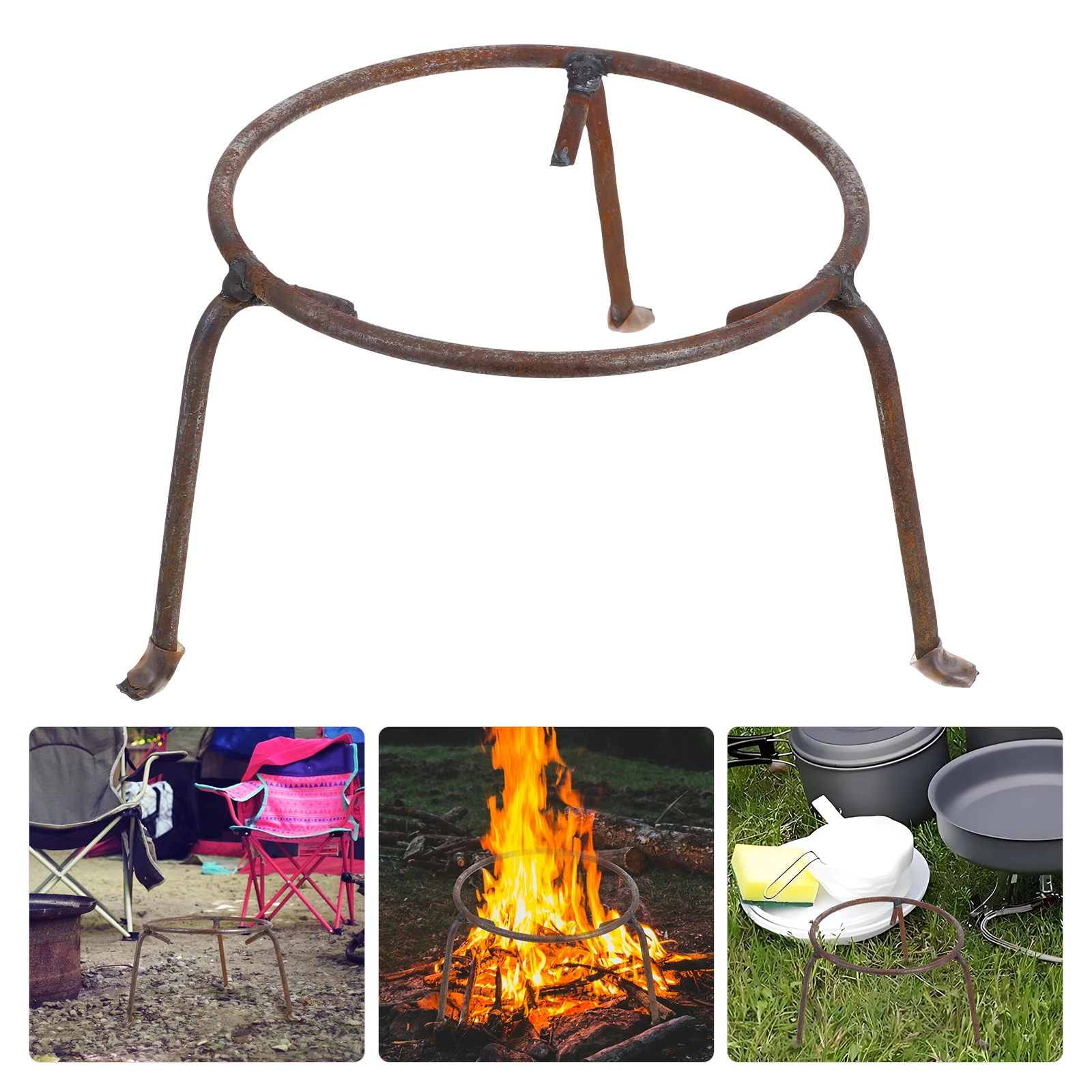 Tripod Pot Rack Sturdy Structure Lightweight Portable Outdoor Camping Cooking Fire Pit Metal Pan Stand Accessories
Tripod Pot Rack Sturdy Structure Lightweight Portable Outdoor Camping Cooking Fire Pit Metal Pan Stand Accessories