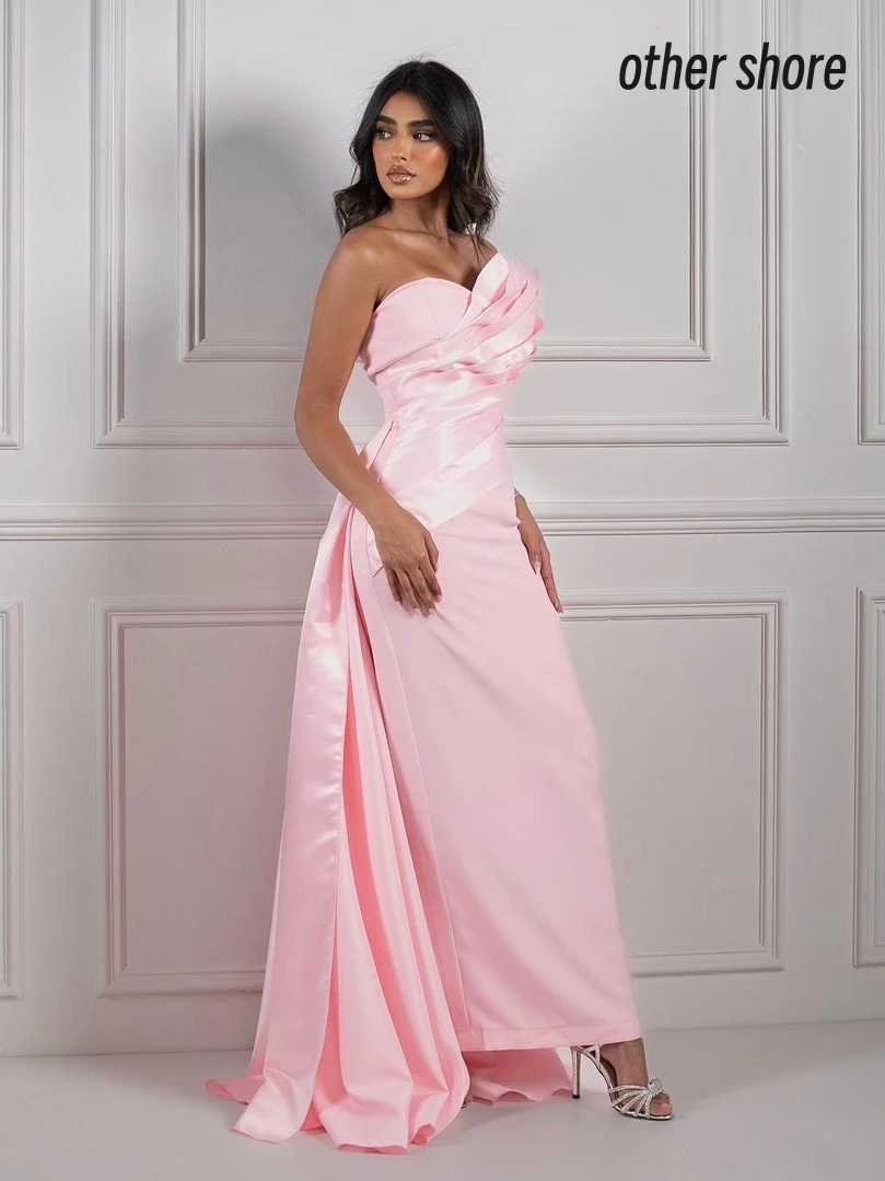 Other Shore Elegant Vintage Sweet Pink Shiny Mermaid Ruffle Strapless Customize Formal Occasion Prom Dress Evening Party Gowns
Other Shore Elegant Vintage Sweet Pink Shiny Mermaid Ruffle Strapless Customize Formal Occasion Prom Dress Evening Party Gowns